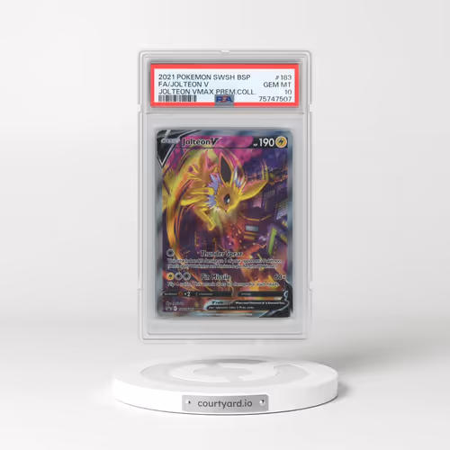 2021 Pokémon Swsh Black Star Promo #183 Jolteon V - Holo Full Art Jolteon Vmax Premium Collection (P