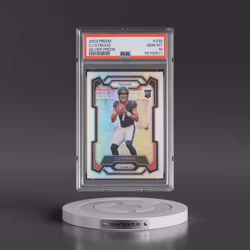 2023 Panini Prizm #339 CJ Stroud - Silver Prizm (PSA 10 GEM MINT)