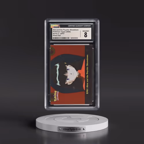 1999 Series 2 (Oval Nintendo Seal) #EP21 Abra and the Psychic Showdown - Silver Foil (CGC 8 NM-MT)