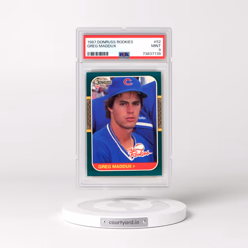 1987 Donruss Rookies #52 Greg Maddux (PSA 9 MINT)