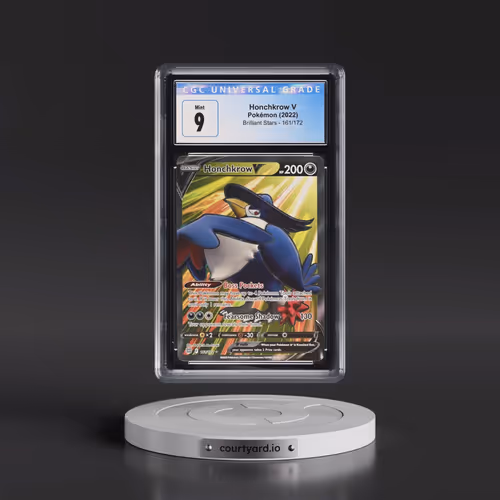 2022 Brilliant Stars #161/172 Honchkrow V - Ultra Rare Holo (CGC 9 MINT)