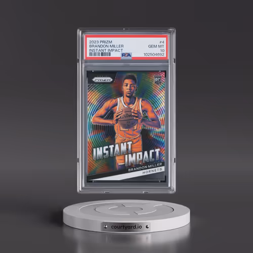 2023 Panini Prizm Instant Impact #4 Brandon Miller (PSA 10 GEM MINT)