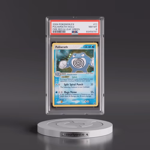 2004 Pokémon EX Fire Red & Leaf Green #11 Poliwrath - Holo (PSA 8 NM-MT)