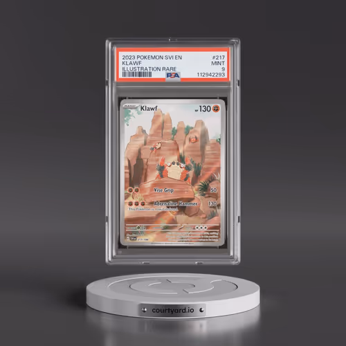 2023 Pokémon Svi EN-Scarlet & Violet #217 Klawf - Illustration Rare (PSA 9 MINT)