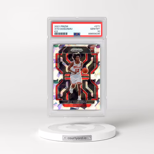 2021 Panini Prizm #271 Ayo Dosunmu - Ice (PSA 10 GEM MINT)