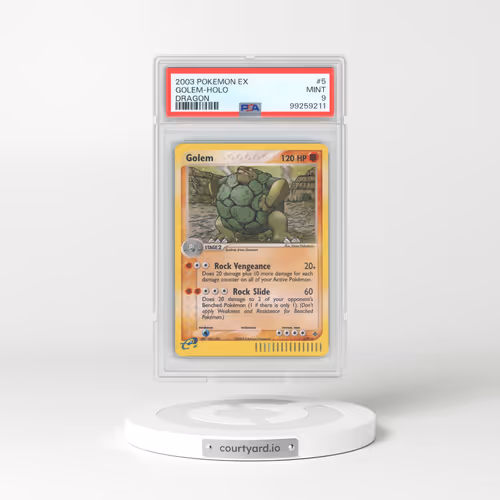 2003 Pokémon EX Dragon #5 Golem - Holo (PSA 9 MINT)