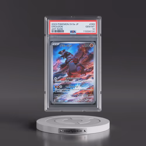 2023 Pokémon Sv3a-Raging Surf #069 Groudon - Art Rare (PSA 10 GEM MINT)