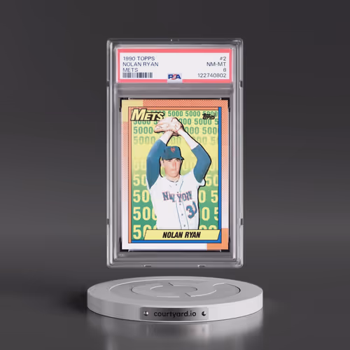1990 Topps #2 Nolan Ryan - Mets (PSA 8 NM-MT)