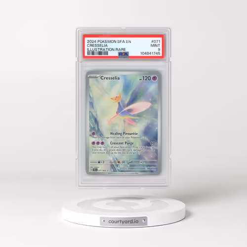 2024 Pokémon Sfa EN-Shrouded Fable #071 Cresselia - Illustration Rare (PSA 9 MINT)