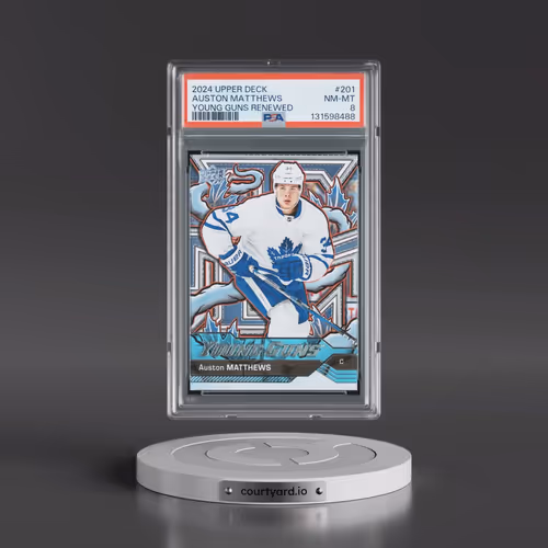 2024 Upper Deck Young Guns Renewed #201 Auston Matthews (PSA 8 NM-MT)