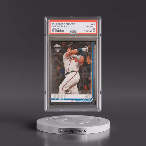 2019 Topps Chrome Update #61 Austin Riley (PSA 10 GEM MINT)