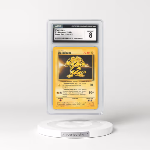 1999 Base Set #20 Electabuzz (CGC 8 NM-MT)