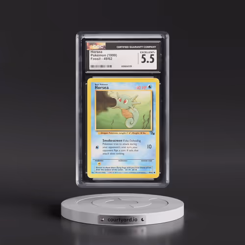 1999 Fossil #49/62 Horsea (CGC 5.5 EX+)