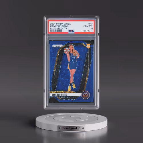 2024 Panini Prizm WNBA #143 Cameron Brink - Blue Velocity (PSA 10 GEM MINT)