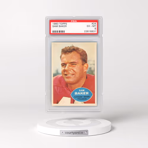 1960 Topps #24 Sam Baker (PSA 6 EX-MT)