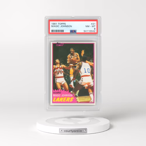 1981 Topps #21 Magic Johnson (PSA 8 NM-MT)