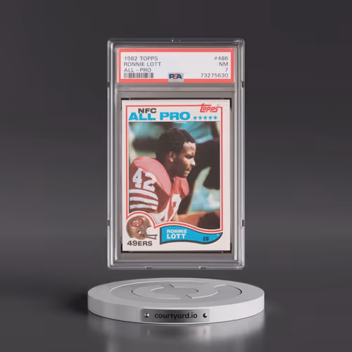 1982 Topps #486 Ronnie Lott - All-Pro (PSA 7 NM)