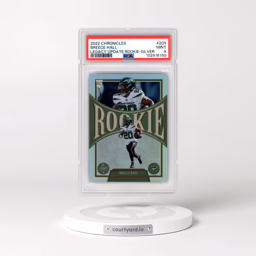 2022 Panini Chronicles Legacy Update Rookies #209 Breece Hall - Silver (PSA 9 MINT)