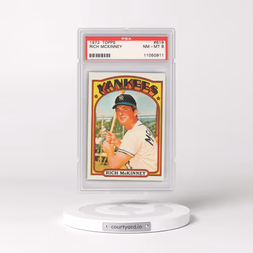 1972 Topps #619 Rich McKinney (PSA 8 NM-MT)