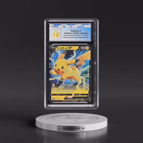 2020 Pokémon S Promo #121 Pikachu V - Holo Amazing Volt Tackle Gigantic Pack Set (CGC 10 PRISTINE)