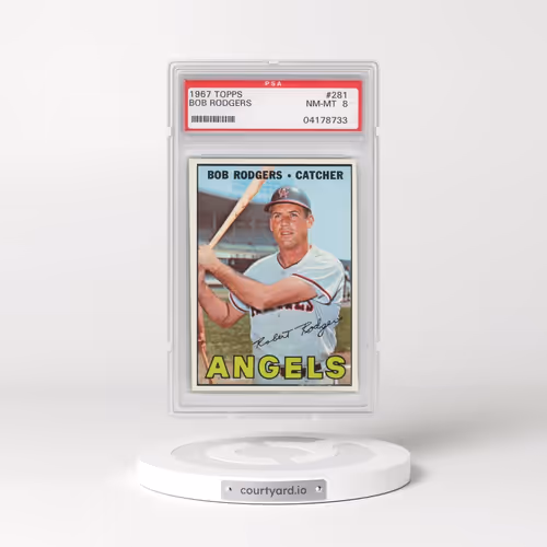 1967 Topps #281 Bob Rodgers (PSA 8 NM-MT)