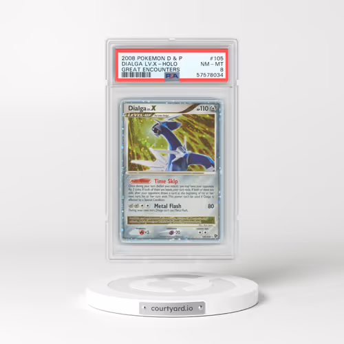 2008 Pokémon Diamond & Pearl Great Encounters #105 Dialga LV.X - Holo (PSA 8 NM-MT)