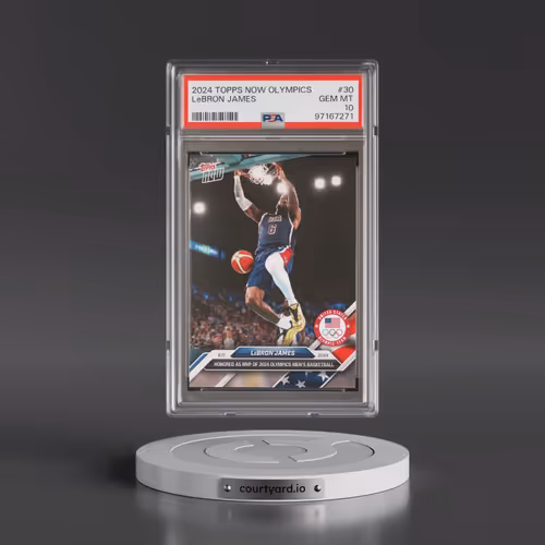 2024 Topps Now Olympic Games #30 LeBron James (PSA 10 GEM MINT)