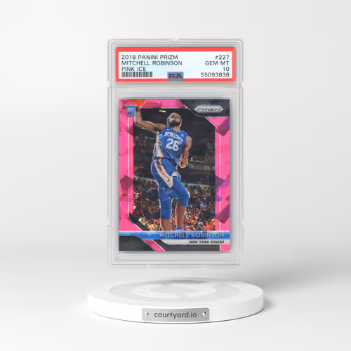 2018 Panini Prizm #227 Mitchell Robinson - Pink Ice (PSA 10 GEM MINT)