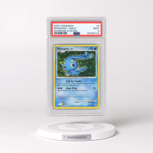 2007 Pokémon Diamond & Pearl #9 Manaphy - Holo (PSA 9 MINT)
