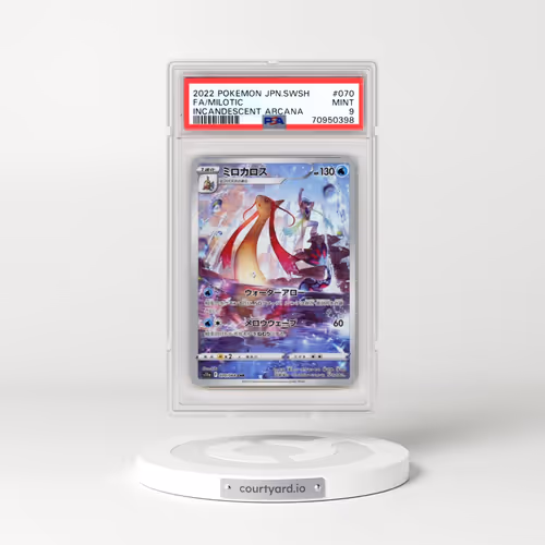 2022 Pokémon Sword & Shield Incandescent Arcana #070 Milotic - Full Art (PSA 9 MINT)