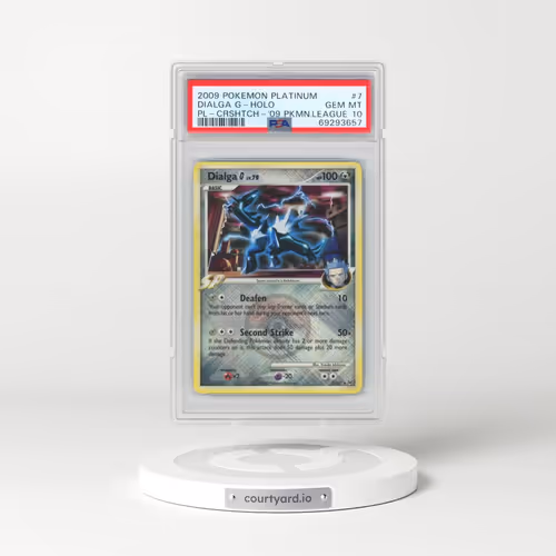 2009 Pokémon Platinum #7 Dialga G - Holo Crosshatch-2009 Pokemon League (PSA 10 GEM MINT)