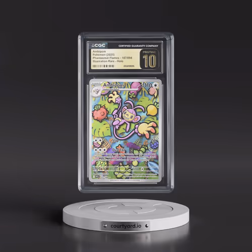 2025 Pokémon Pfl EN-Phantasmal Flames #107 Ambipom - Illustration Rare (CGC 10 PRISTINE)
