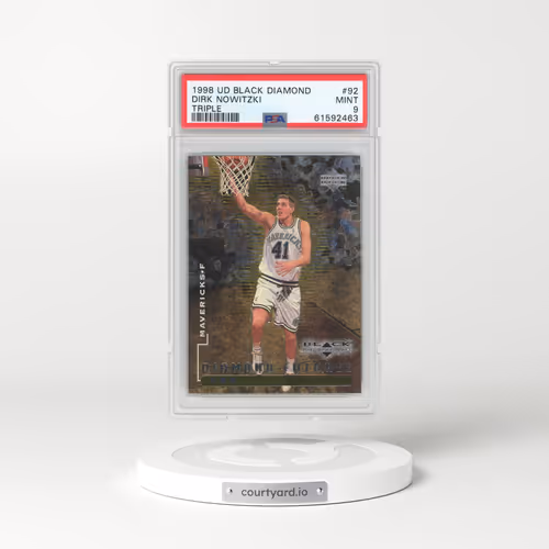 1998 Upper Deck Black Diamond #92 Dirk Nowitzki - Triple (PSA 9 MINT)