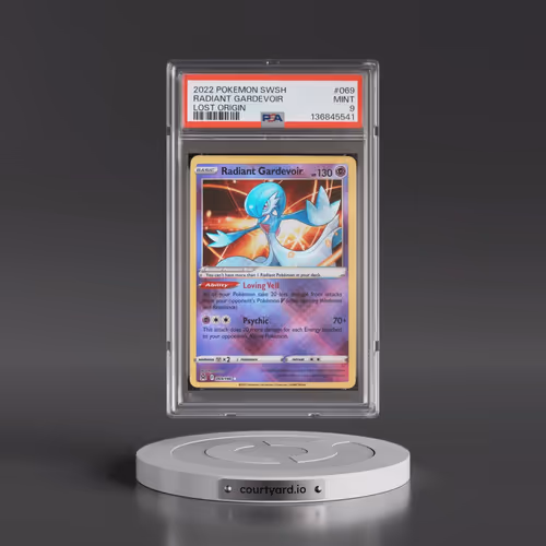2022 Pokémon Sword & Shield Lost Origin #069 Radiant Gardevoir - Holo (PSA 9 MINT)