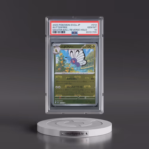 2023 Pokémon Sv2a-Pokemon 151 #012 Butterfree - Reverse Holo Master Ball (PSA 10 GEM MINT)