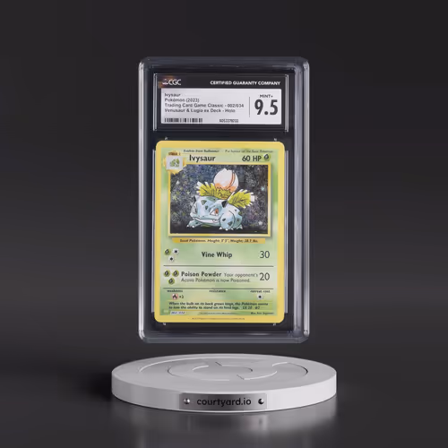 2023 Pokémon CLV-Trading Card Game Classic Venusaur & Lugia EX Deck #002 Ivysaur (CGC 9.5 MINT+)