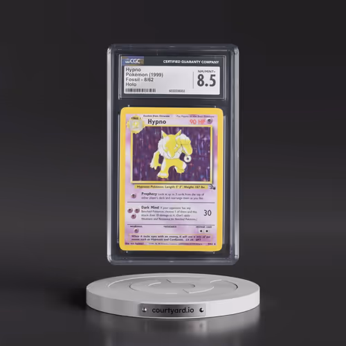 1999 Fossil #8/62 Hypno - Galaxy Star Holo (CGC 8.5 NM-MT+)