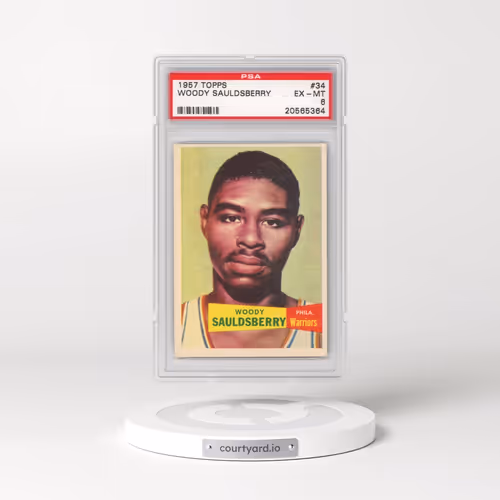 1957 Topps #34 Woody Sauldsberry (PSA 6 EX-MT)