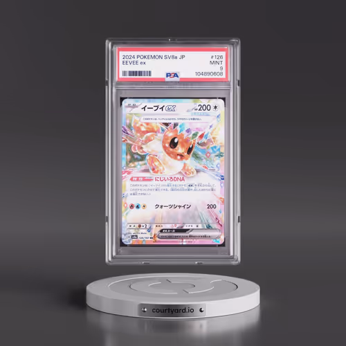 2024 Pokémon Sv8a-Terastal Fest EX #126 Eevee EX - Holo (PSA 9 MINT)