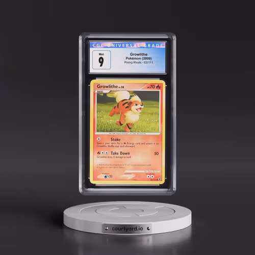 2009 Rising Rivals #63/111 Growlithe (CGC 9 MINT)