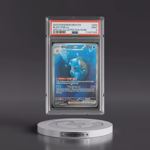2023 Pokémon Mew EN-151 #200 Blastoise EX - Holo Special Illustration Rare (PSA 9 MINT)