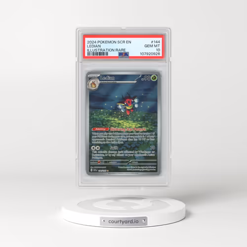 2024 Pokémon Scr EN-Stellar Crown #144 Ledian - Illustration Rare (PSA 10 GEM MINT)