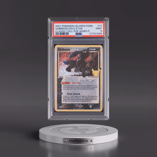 2021 Pokémon Celebrations Classic Collection #17 Umbreon-Gold Star (PSA 9 MINT)