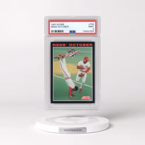 1991 Score #795 Reds' October (PSA 9 MINT)
