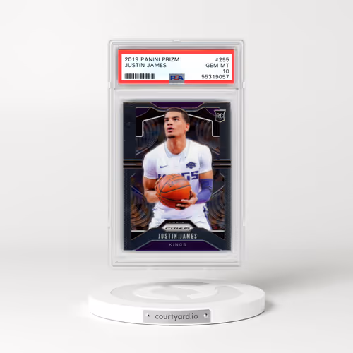 2019 Panini Prizm #295 Justin James (PSA 10 GEM MINT)