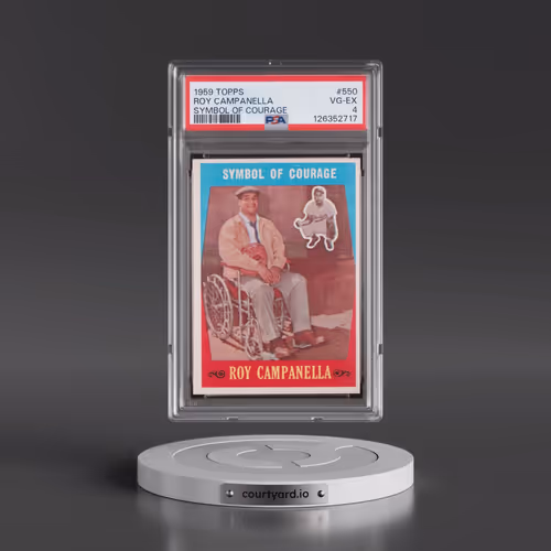 1959 Topps #550 Roy Campanella - Symbol of Courage (PSA 4 VG-EX)