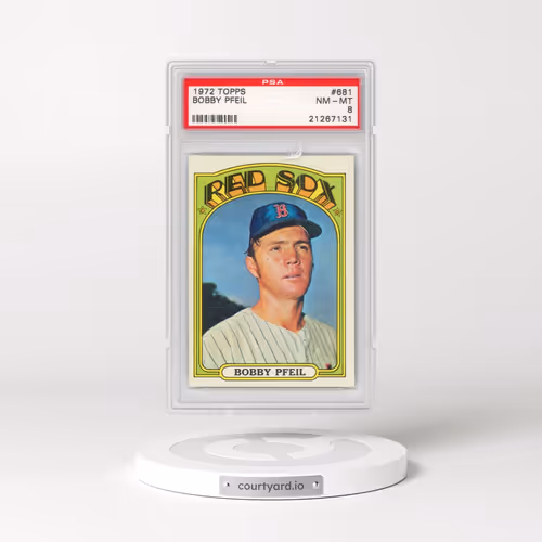 1972 Topps #681 Bobby Pfeil (PSA 8 NM-MT)