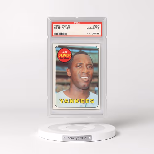1969 Topps #354 Nate Oliver (PSA 8 NM-MT)