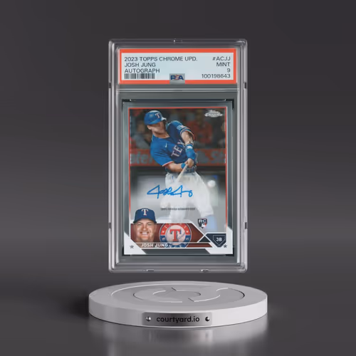 2023 Topps Chrome Update Autograph #ACJJ Josh Jung (PSA 9 MINT)