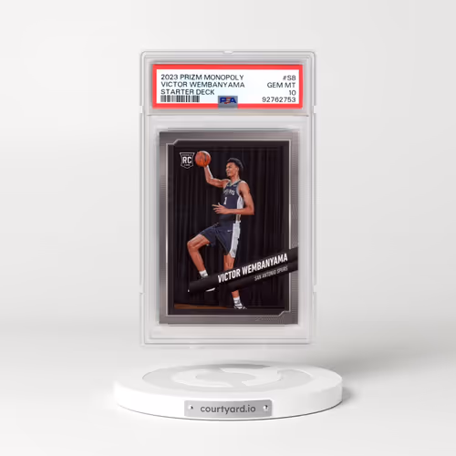 2023 Panini Prizm Monopoly Starter Deck #S8 Victor Wembanyama (PSA 10 GEM MINT)